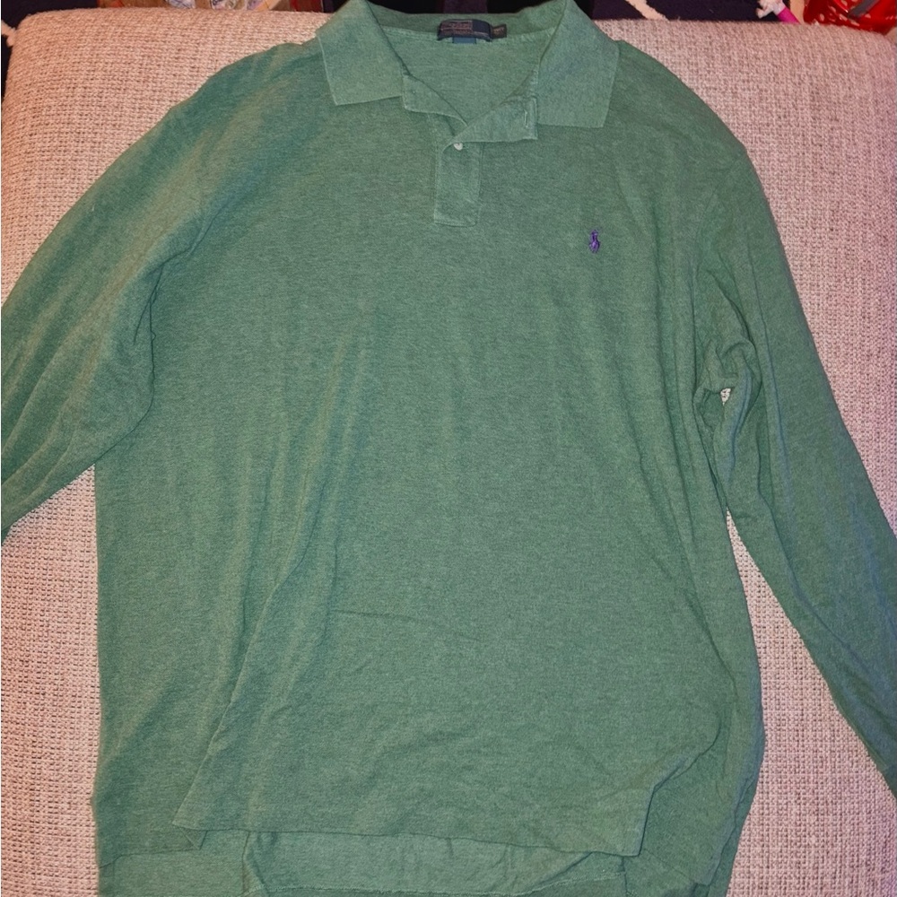 Ralph Lauren Green Polo Shirt for Men